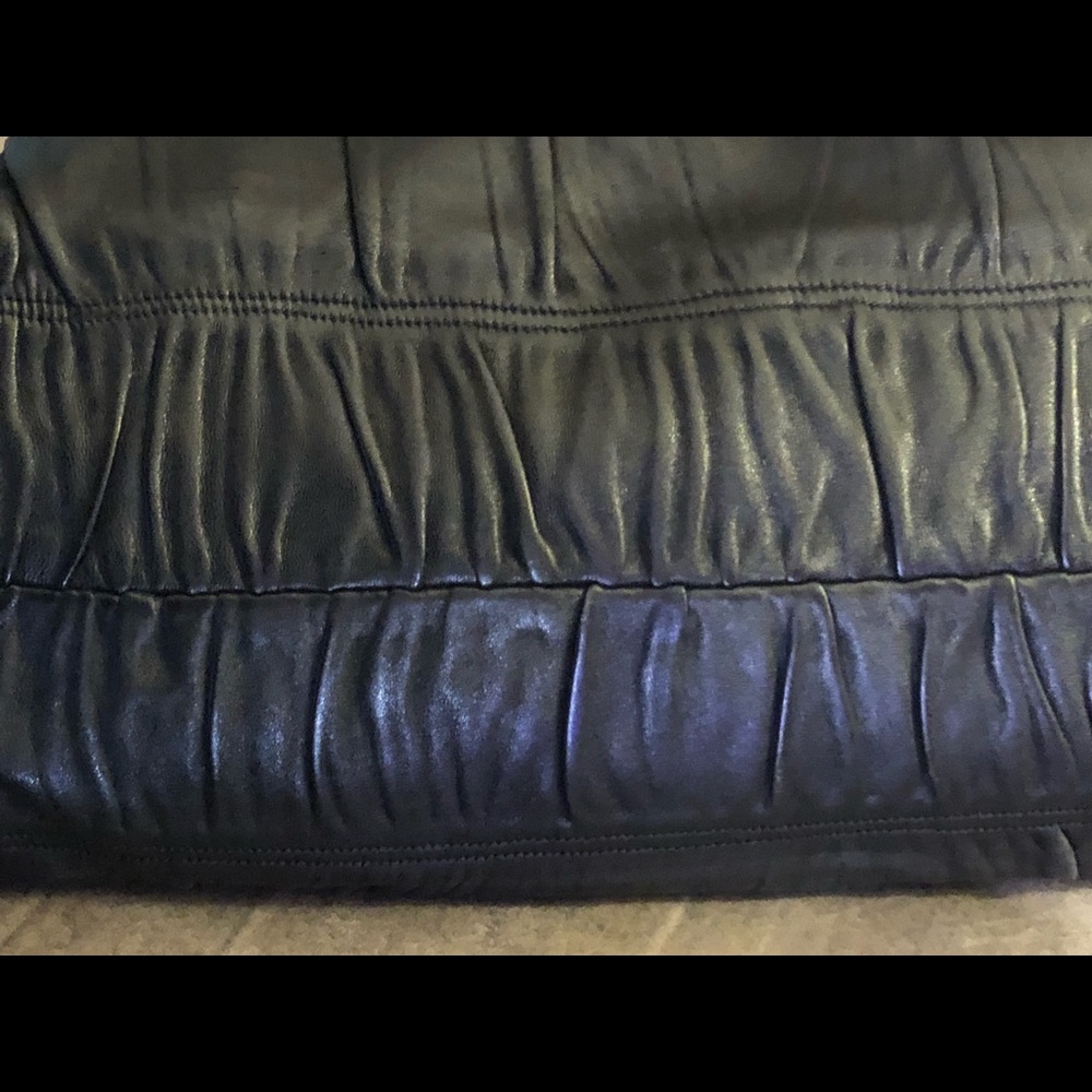 Prada Black Leather Ruched Handbag - Picture 3 of 5